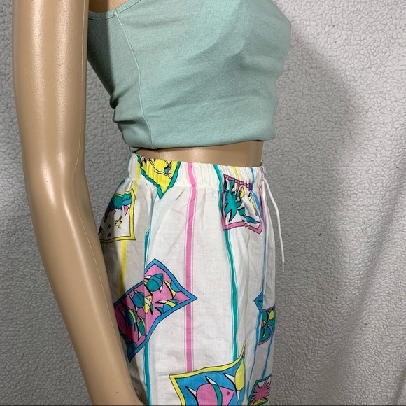 Vintage 80’s Justin Allen Women’s High Waisted Beach Cotton Shorts size Large - Picture 4 of 7